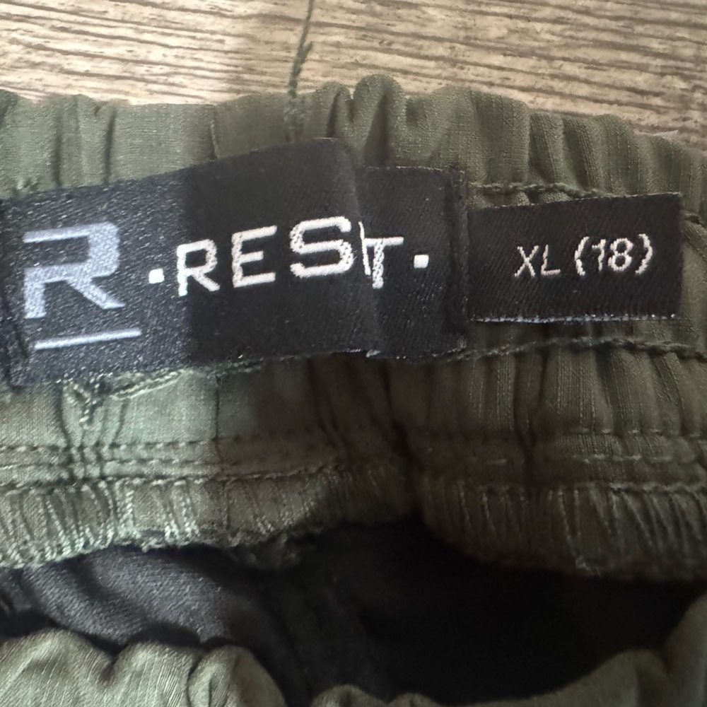 Kids Olive Green Cargo Joggers - Picture 7 of 7